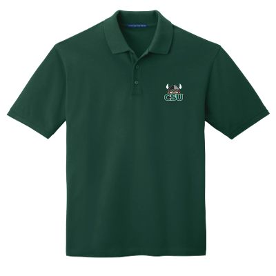 J2 Sport Cleveland State Mens Adult Polo  NCAA Collegiate Short Sleeve Polo Shirt Forest Green