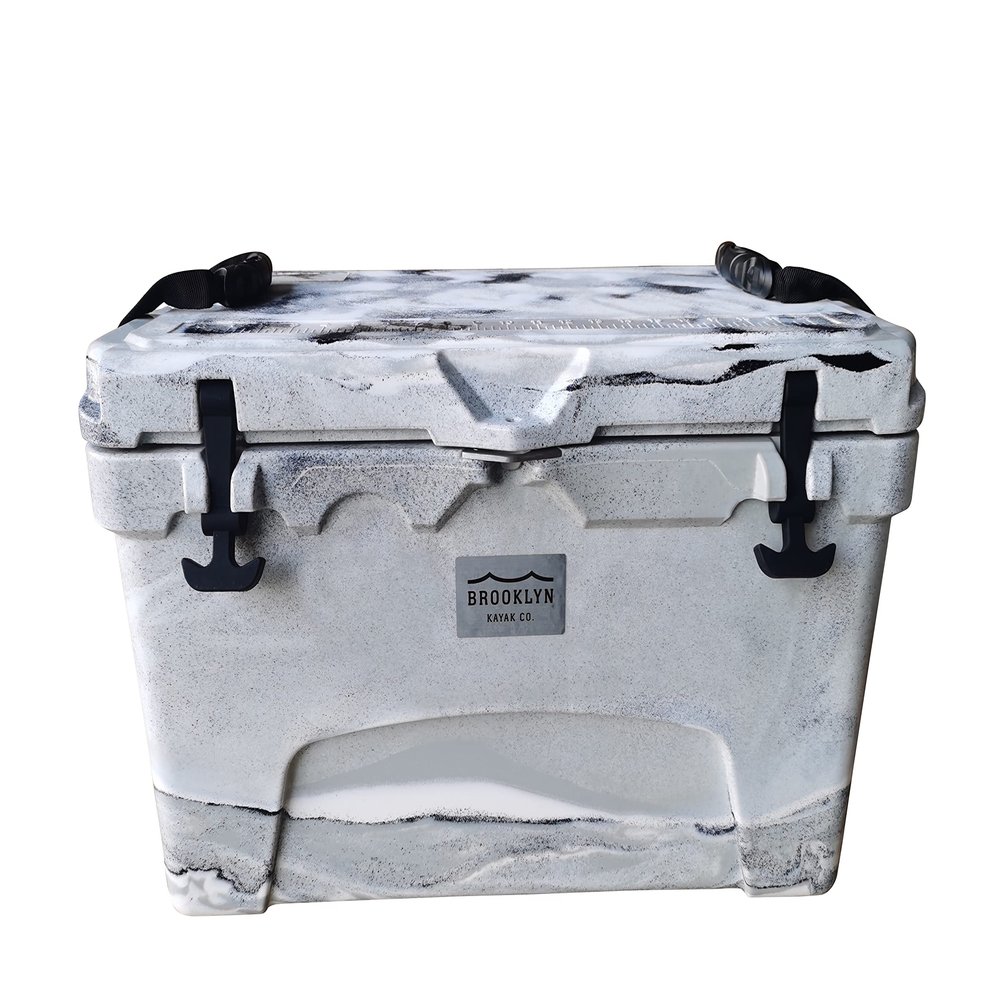 BKC 45L Gray Camo Rotomolded Insulated Cooler, 3 Day Ice Cooler, Ice Chest Great for Fishing, Boating, BBQ, Camping, Pincnic, and Other Outdoor Activities