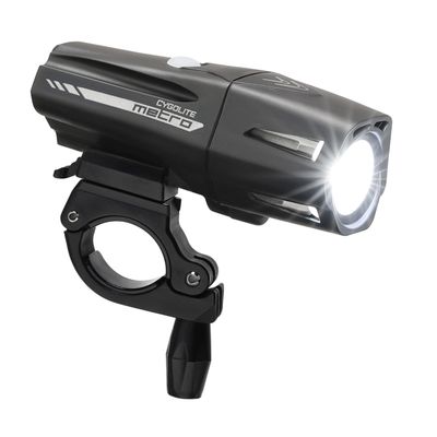 Cygolite Metro Pro 1,200 Lumen Bike Light 9 Night & Day Modes IP67 Waterproof USB Rechargeable Headlight for Road, Mountain, Commuter Bicycles, Black