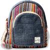 Hemp Backpack Purse For Women Mini Backpack Lightweight Boho Small Casual Daily Travel Daypack Shoulder Bag (Blue Boho) view 1