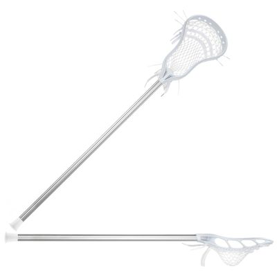 StringKing Boy's Starter Attack - Complete Lacrosse Stick (White/Silver)