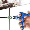 xxiaojun Compound Bow Aid Releaser and D Loop RopeAdjustable Can Rotate 360 Thumb Release Bow Aluminum Alloy AidsArchery Release Aids (4 Fingers - Bow Release -Blue) view 2