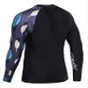 ADOREISM Men's Splice Compression Long Sleeve Rash Guard Surf Swim Shirt UV Sun Protection UPF 50+ (Foliage,XL) view 3