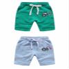 EISHOW 2-Pack Baby Boys Girls Shorts Cartoon Car Funny Print Short Pants Soft Cotton Shorts Clothes with Drawstring Pockets (Light Blue,12-18 Months,12 Months,18 Months) view 2