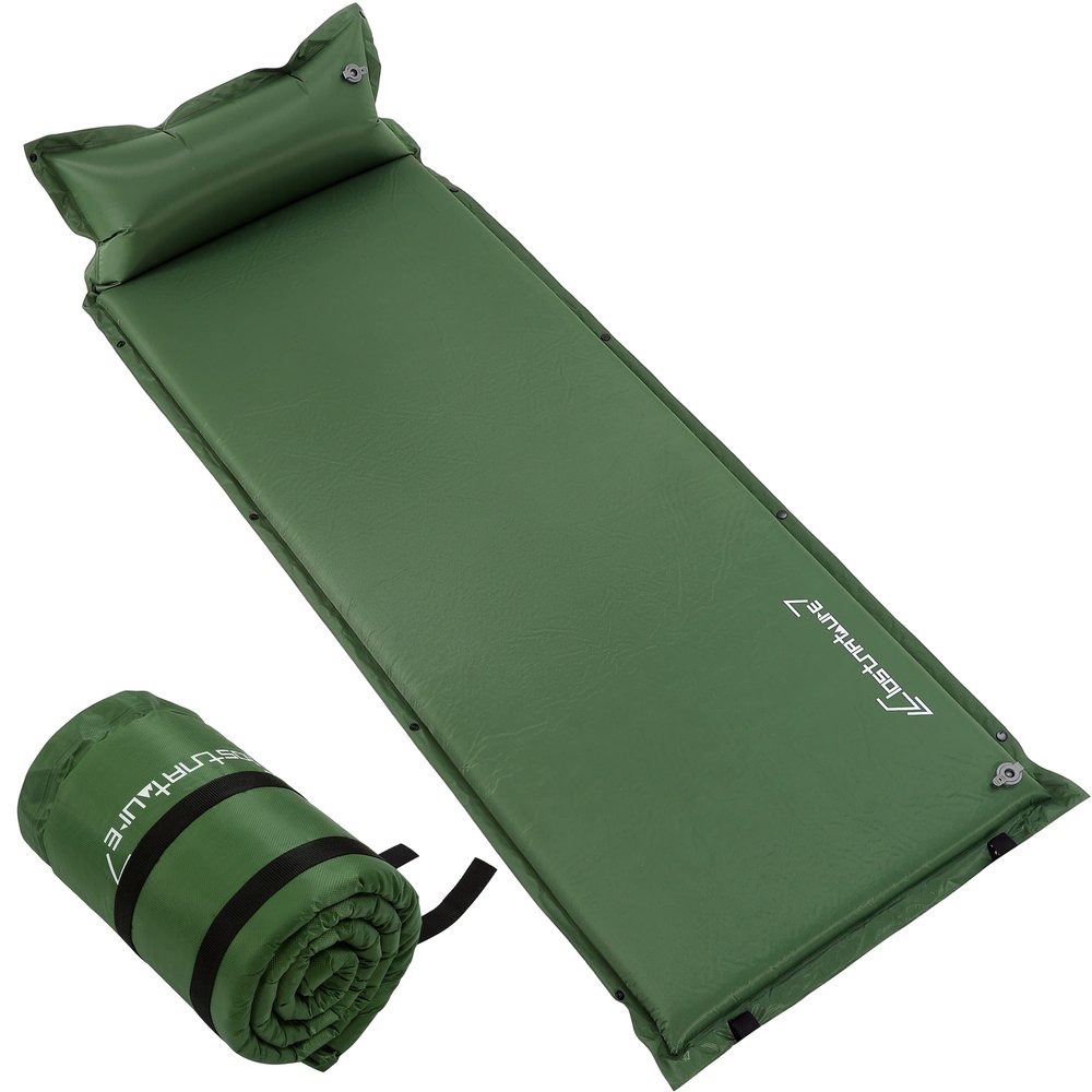 Clostnature Self Inflating Sleeping Pad for Camping - 1.5/2/3 inch Camping Pad, Lightweight Inflatable Camping Mattress Pad, Insulated Foam Sleeping Mat for Backpacking, Tent, Hammock