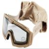 Lancer Tactical Rage Protective Airsoft Goggles for Airsoft and Paintball Clear Lens-Anti-Fog & Anti Scratch (Tan) view 1