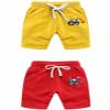 EISHOW 2-Pack Baby Boys Girls Shorts Cartoon Car Funny Print Short Pants Soft Cotton Shorts Clothes with Drawstring Pockets (Yellow,5-6Y,5 Years,6 Years) view 2
