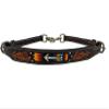 Showman Beaded Arrow Design Argentina Leather Headstall & Breast Collar Set, Average Full Size Horse view 2
