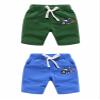 EISHOW 2-Pack Baby Boys Girls Shorts Cartoon Car Funny Print Short Pants Soft Cotton Shorts Clothes with Drawstring Pockets (Army Green,18-24 Months,18 Months,24 Months) view 2