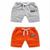 EISHOW 2-Pack Baby Boys Girls Shorts Cartoon Car Funny Print Short Pants Soft Cotton Shorts Clothes with Drawstring Pockets (Gray,2-3Y,2 Years,3 Years) view 2