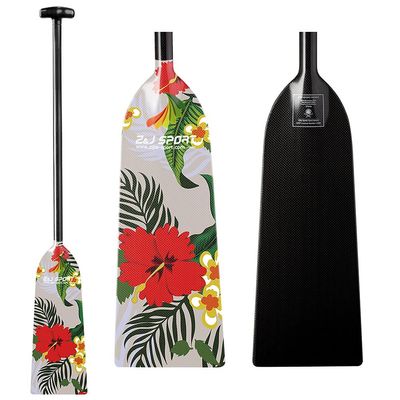 Z&J SPORT Dragon Boat Paddle Full Carbon Fiber with T Handle, IDBF Approved Paddle with Graphics for Dragon Boat(LJ358,45")