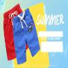 EISHOW 2-Pack Baby Boys Girls Shorts Cartoon Car Funny Print Short Pants Soft Cotton Shorts Clothes with Drawstring Pockets (Color Blue,4-5Y,4 Years,5 Years) view 2