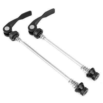 SJHY Bicycle Accessories 1 Pair Bicycle Quick Release Lever Steel+Aluminum Alloy Security Skewers Quick Release Lever Universal Suitable for Most Bike Bike Parts (Color : Black)