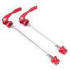 SJHY Bicycle Accessories 1 Pair Bicycle Quick Release Lever Steel+Aluminum Alloy Security Skewers Quick Release Lever Universal Suitable for Most Bike Bike Parts (Color : Red) view 1