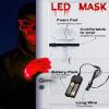 Sumind Halloween LED Mask Scary LED Skeleton Hacker Glow in the Dark Mask for Halloween Costume Party(Red) view 4
