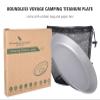 iBasingo Titanium Camping Plates with Mesh Bag - 174mm Ultralight Backpacking Dinnerware for Hiking, Survival Kit & Outdoor Cooking, 61g Ti1111T view 3