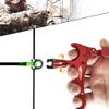 xxiaojun Compound Bow Aid Releaser and D Loop RopeAdjustable Can Rotate 360 Thumb Release Bow Aluminum Alloy AidsArchery Release Aids (4 Fingers - Bow Release -Red) view 2