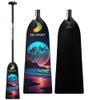 Z&J SPORT Dragon Boat Paddle Full Carbon Fiber with T Handle, IDBF Approved Paddle with Graphics for Dragon Boat (PL01,48") view 1