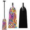 Z&J SPORT Dragon Boat Paddle Full Carbon Fiber with T Handle, IDBF Approved Paddle with Graphics for Dragon Boat(WX745,48") view 1