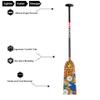 Z&J SPORT Dragon Boat Paddle Full Carbon Fiber with T Handle, IDBF Approved Paddle with Graphics for Dragon Boat(BH369,44") view 2
