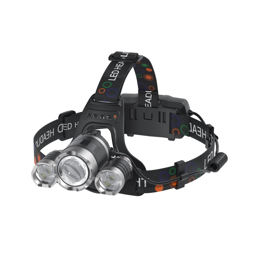 Beteray Headlamp, USB Rechargeable LED Head Lamp, 1200 Lumens Super Brightest 4 Modes Head Lamp for Adults Zoom Waterproof IPX4 Headlight, 90Angle Adjustable Head Lights for Outdoor Camping Hunting
