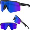 ER00 Blue Warp Around Small Shield Polarized Sports Sunglasses for Youth Kids Women, Pit-viper Padel beach Cycling Running Fishing Baseball Biking F2 Eazyrun easy run view 1