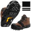 Ice Cleats for Shoes and Boots, Non Slip Ice Shoes Grippers 28 Studs Snow Cleats Crampons for Women Men Ice & Snow Cleats with Adjustable Straps for Winter Hiking Walking Ice Fishing view 1