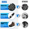 Ice Cleats for Shoes and Boots, Non Slip Ice Shoes Grippers 28 Studs Snow Cleats Crampons for Women Men Ice & Snow Cleats with Adjustable Straps for Winter Hiking Walking Ice Fishing view 4