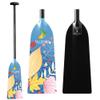 Z&J SPORT Dragon Boat Paddle Full Carbon Fiber with T Handle, IDBF Approved Paddle with Graphics for Dragon Boat(KP245,47") view 1