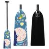 Z&J SPORT Dragon Boat Paddle Full Carbon Fiber with T Handle, IDBF Approved Paddle with Graphics for Dragon Boat(HW375,52") view 1