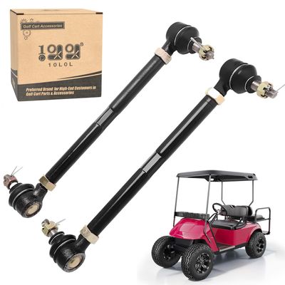 10L0L Golf Cart Steering Tie Rod Assembly for EZGO TXT & Medalist 1994.5-2001, 2 Set, OEM# 70074-G01, 70074-G02