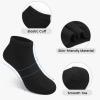 Auranso 12 Pairs Boy Athletic Ankle Socks Girl Low Cut Sock Black 4-6 Years view 4