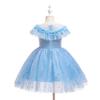 Weileenice Light Blue Flower Girl Dress Sparkle Tulle Little Girls Wedding Bridesmaid Party Pageant Gown Ceremony Birthday Princess Formal Ball Gown Kids Graduation Photo Shoot Tutu Dresses 3 4 view 2