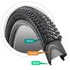 Bike Tire 24/26/27.5 x 1.95 27.5/29 X 2.125 Inch Folding Bead Replacement Bike Tire for Mountain Bike (24 x 1.95) view 2