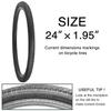Bike Tire 24/26/27.5 x 1.95 27.5/29 X 2.125 Inch Folding Bead Replacement Bike Tire for Mountain Bike (24 x 1.95) view 3