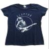 Eric Clapton Ladies T-Shirt: Vintage Photo - Large - Blue - Ladies view 1