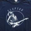Eric Clapton Ladies T-Shirt: Vintage Photo - Large - Blue - Ladies view 2