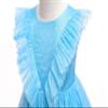 Weileenice Deep Sky Blue Flower Girl Dress Sparkle Tulle Little Girls Wedding Bridesmaid Party Pageant Evening Formal Ball Gown Kids Dance Photo Shoot Elegant Dresses Princess Gown 9-10 view 3