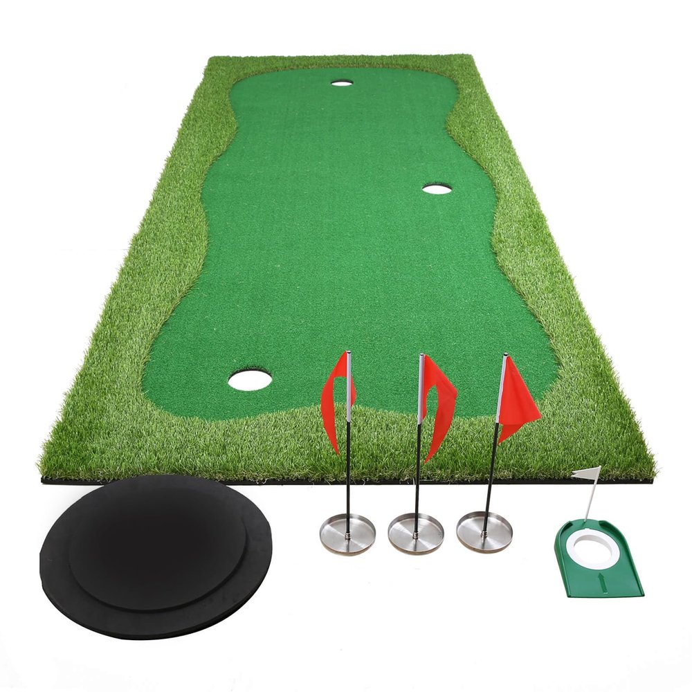 Golf Putting Green, Practice Putting Green Mat, Large Professional Golfing Training Mat for Indoor Outdoor