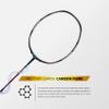 Apacs Z-Ziggler (38 LBS, 6.4mm Slim Shaft) Made in Vietnam | 100% Japanese Graphite Badminton Racket with Free Full Cover (Black Red) view 2