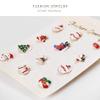 12pcs/set Christmas Brooches Santa Claus Hat gloves Bells Socks Donuts Enamel Collar Pin Badges Brooch Jewelry Gift view 3