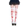 Halloween Costume Scary Bloody Long Stockings Carnival Horror Theme Party Cosplay Props Over Knee High Socks for Girls Women view 1