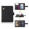 Melsbrinna Rfid Passport Holder for Travel women/Men, Cute Passport Wallet Rfid Blocking Card Slots, Rfid Passport Cover/CaseTravel Wallet, Passport Book Holder (1, Black) view 2