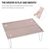 Boundless Voyage Camping Table Lightweight Hard-Topped Folding Table Aluminium Alloy Mini Table with Carry Bag Black view 4