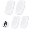 Betterun Clear Replacement 2 Pairs Nose Pads for Costa Del Mar South Point/Fernandina/Shipmaster/Ponce/Flagler/Wingman/Paloma/Piper/Peli/Cook/Tower/Wader view 2
