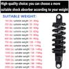 LYYCX Mountain Bike Rear Shock Absorber Rear Biliary Spring Shock Rear Suspension Shock Absorber 125mm(4.9") 150mm(5.9") 165mm(6.5") 190mm(7.5") 150Lbs-2000Lbs with Bushing(165mm,1500lbs) view 4