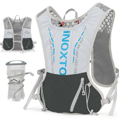 INOXTO Hydration Vest Backpack,Lightweight Insulated Pack with 1.6L Water Bladder Bag Daypack for Hiking Trail Running Cycling Race Marathon for Women Men