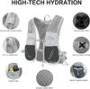 INOXTO Hydration Vest Backpack,Lightweight Insulated Pack with 1.6L Water Bladder Bag Daypack for Hiking Trail Running Cycling Race Marathon for Women Men view 4