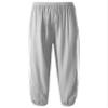 FEESHOW Kids Girls High Waist Elastic Waistband Cargo Pants Sport Casual Loose Jogger Pants Trousers for Hip Hop Jazz Grey 3-4 Years view 1