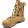 hongrenamz Mens Walking Boots High-top Non-Slip Trekking Shoes Hiking Shoes Non-Slip Outdoor Hiking Boots Brown-EU43/US9 view 1